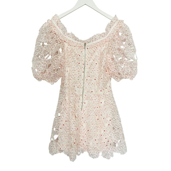 For Love and Lemons Aphrodite Embroidered Mini Dress Size XS NEW - Picture 7 of 16